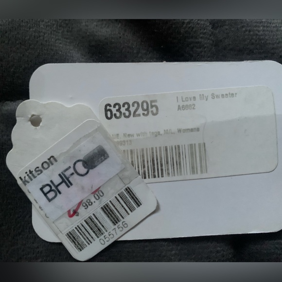 NWT Kitson Brand - I Love My Sweater Size M - multi colour with sequins - Picture 12 of 12